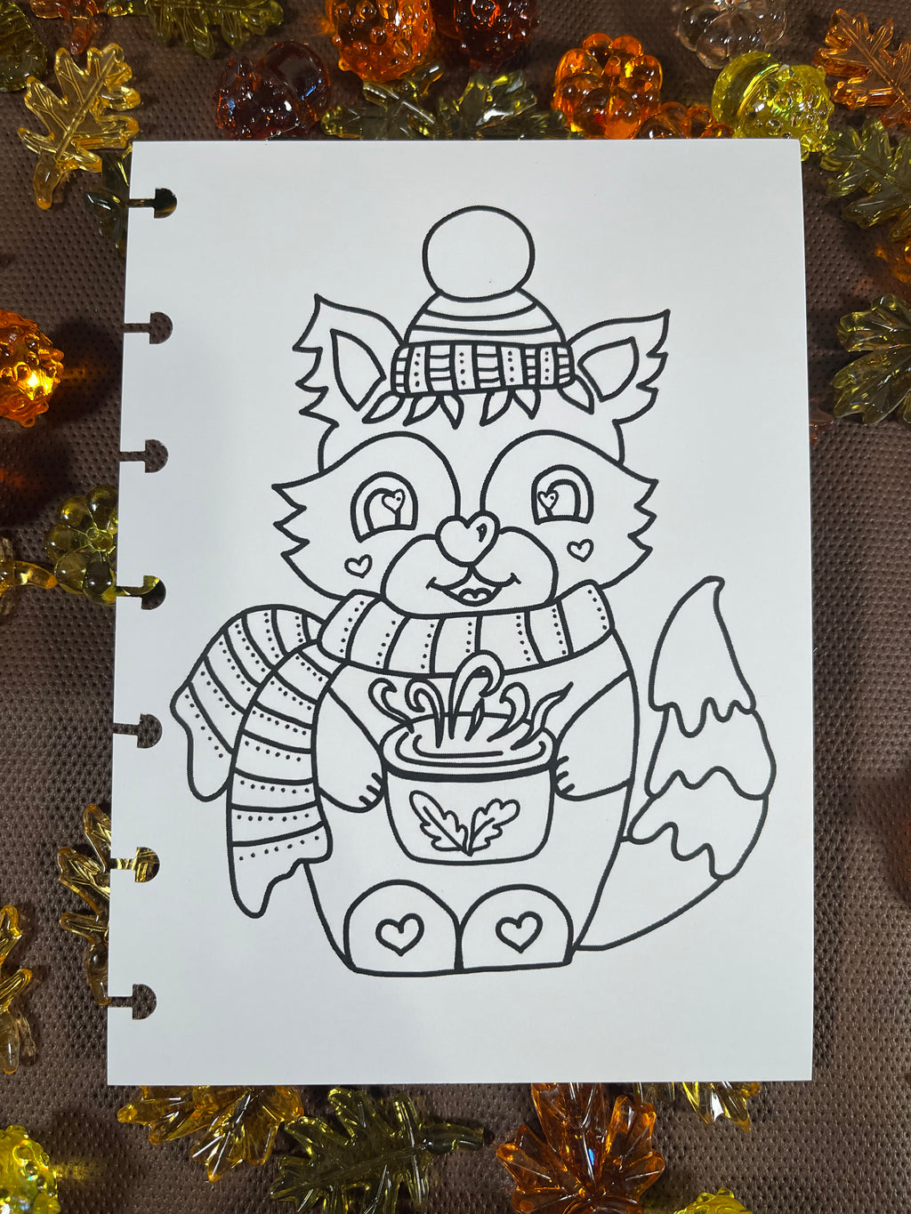 Kindness Kreatures Fall Coloring Page Inserts – Discbound Collection