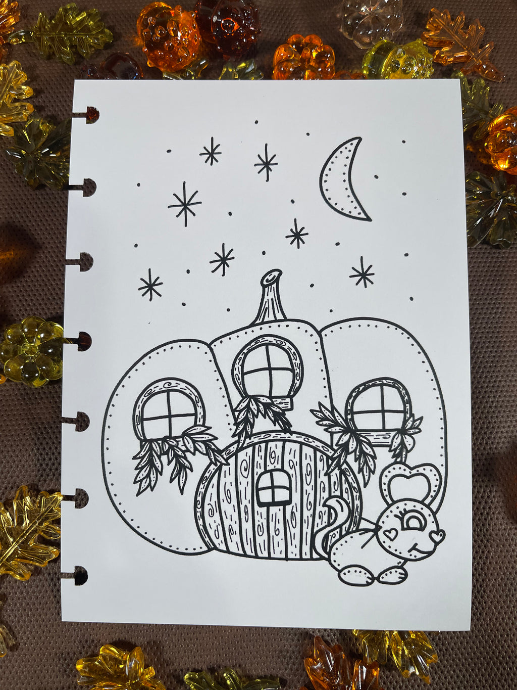 Kindness Kreatures Fall Coloring Page Inserts – Discbound Collection