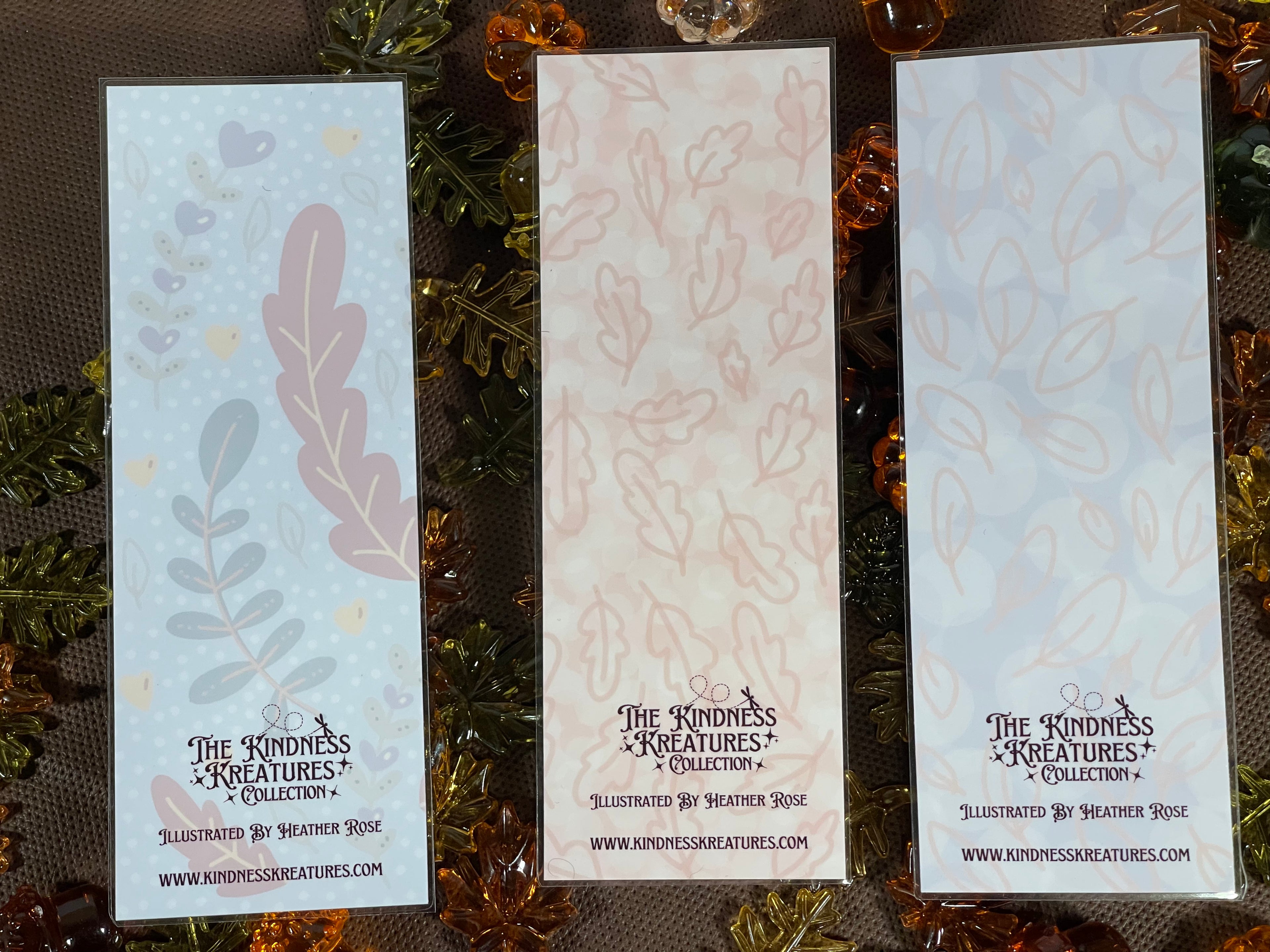 Fall Kindness Kreatures Bookmark Collection