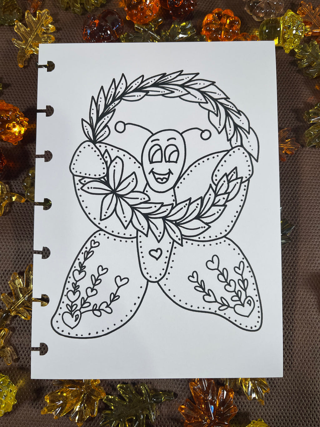 Kindness Kreatures Fall Coloring Page Inserts – Discbound Collection