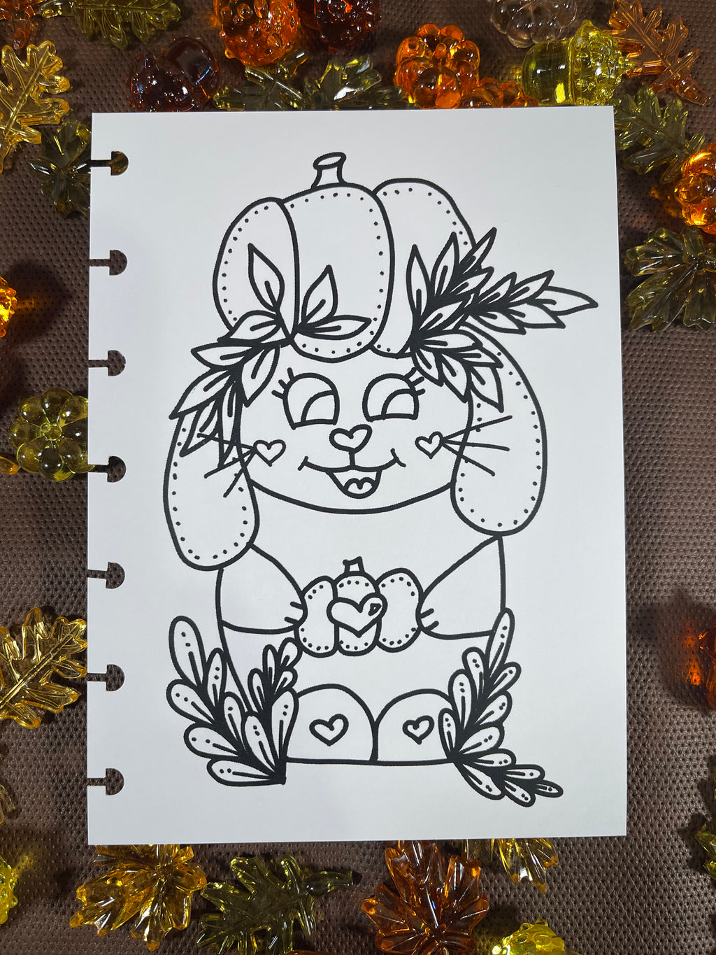 Kindness Kreatures Fall Coloring Page Inserts – Discbound Collection