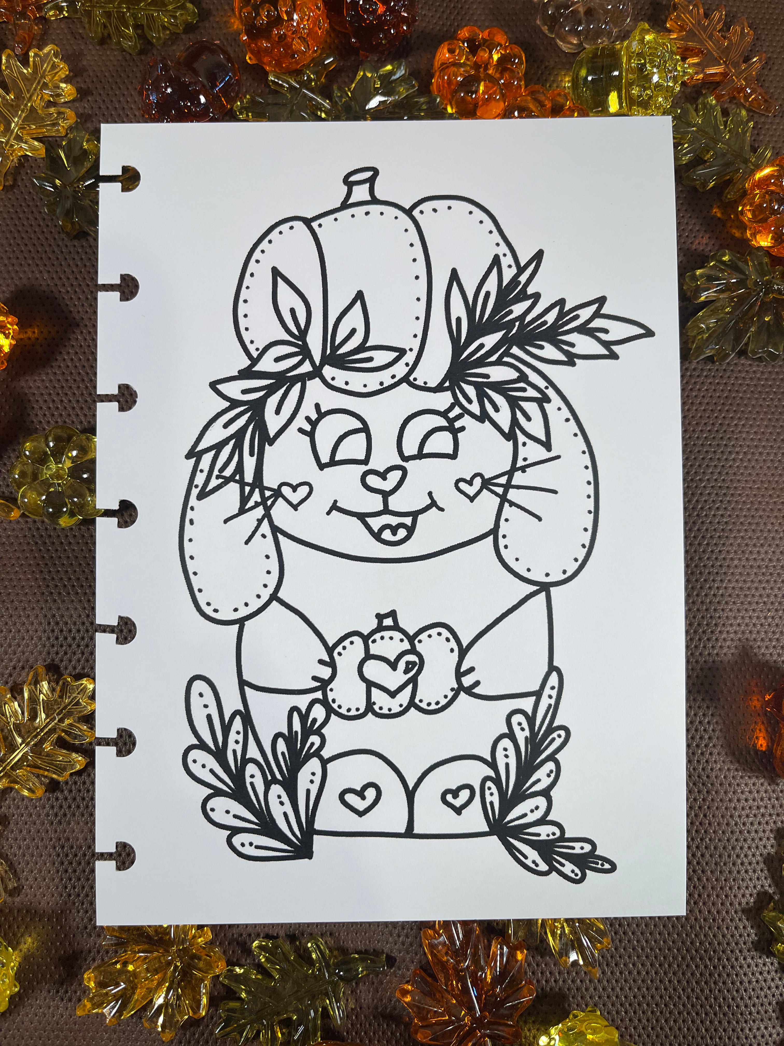 Kindness Kreatures Fall Coloring Page Inserts – Discbound Collection