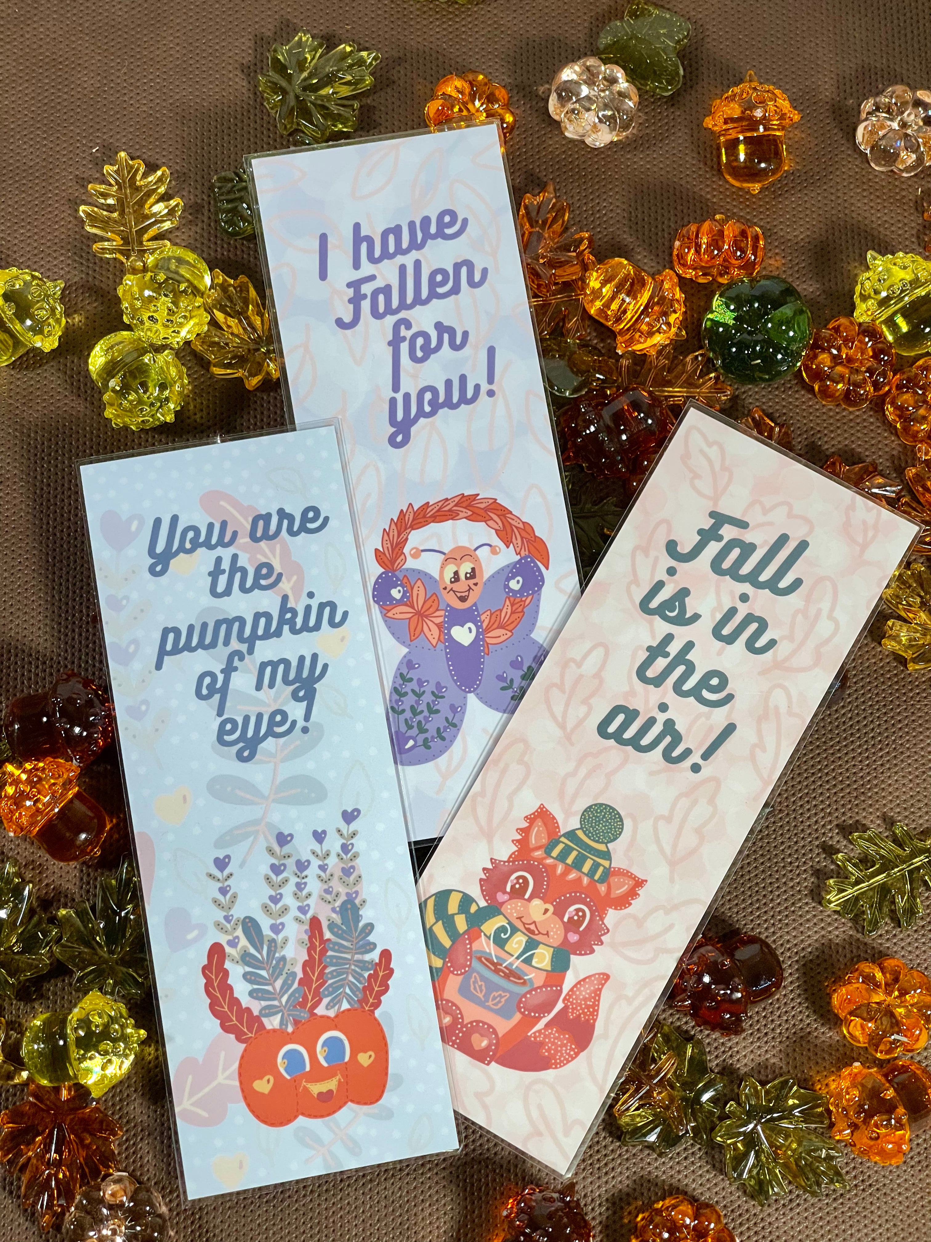 Fall Kindness Kreatures Bookmark Collection