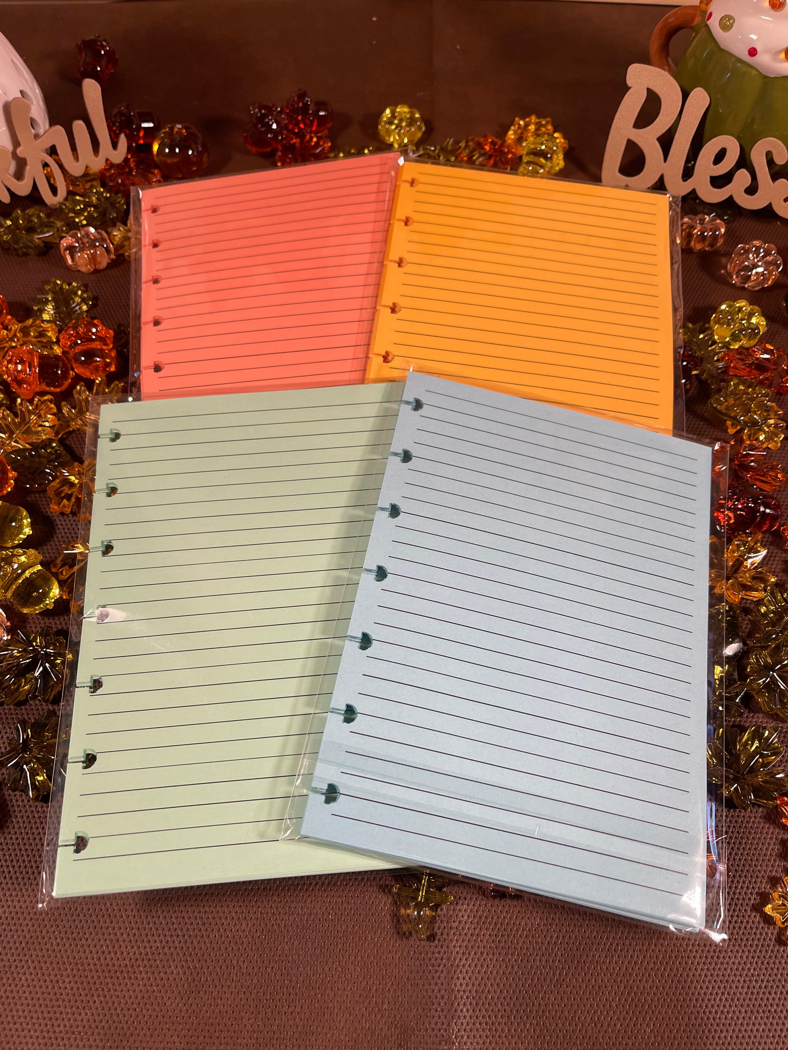 Kindness Kreatures Journal Refill – Fall Color Lined Paper Packs