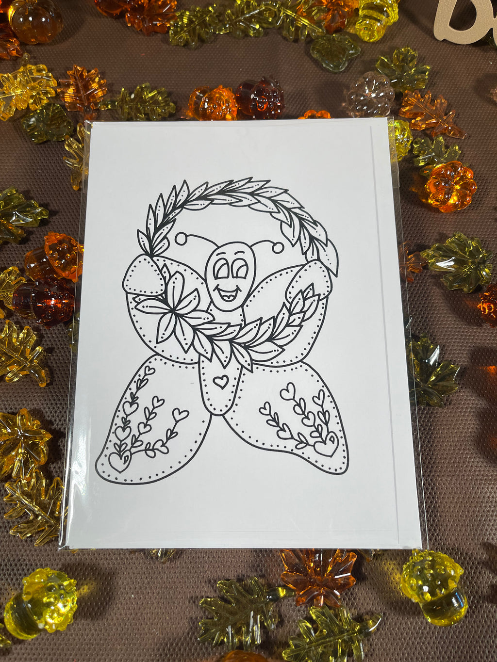 Kindness Kreatures Fall Coloring Notecards – 5x7