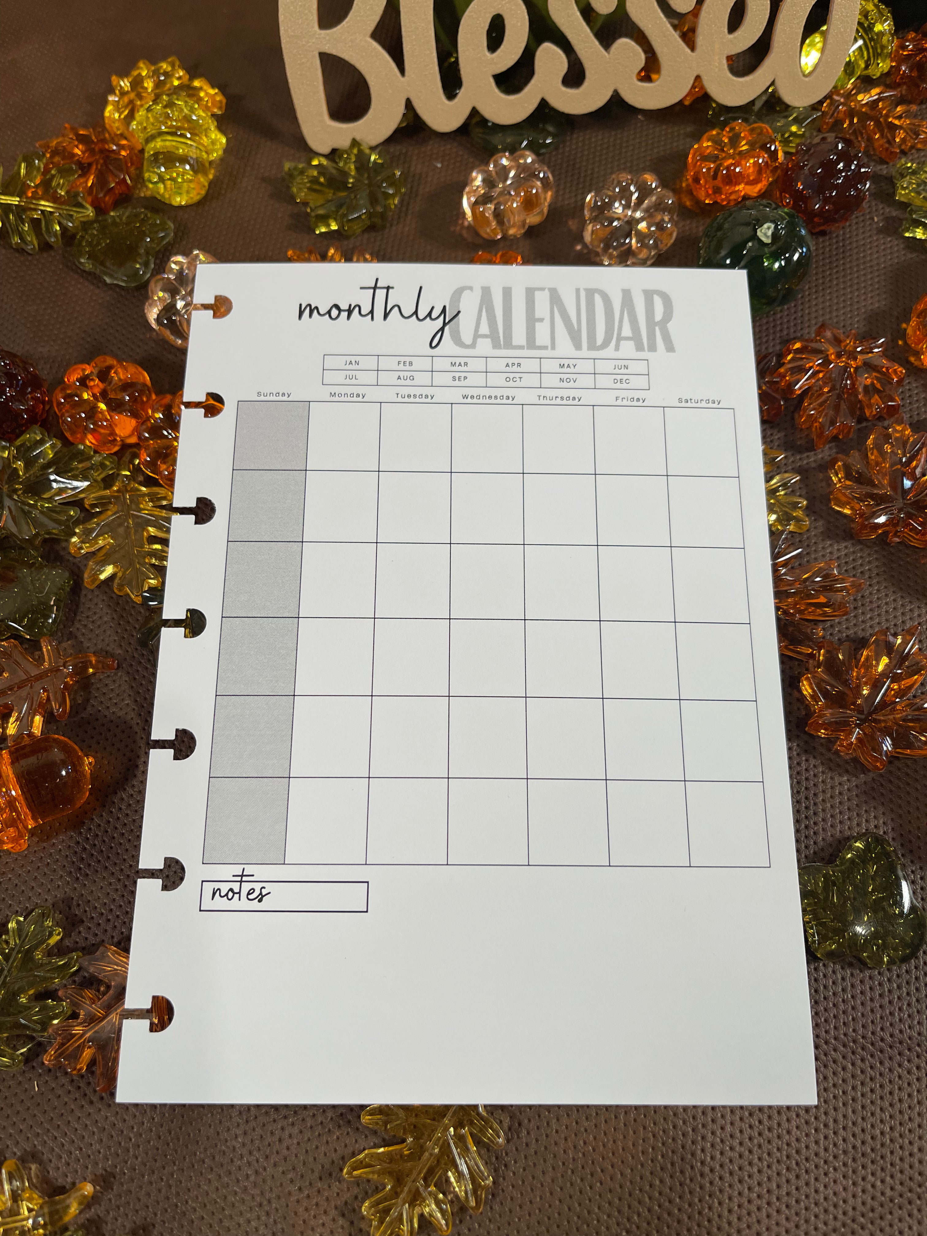 Kindness Kreatures Journal Refill – Monthly Planning Insert Pack