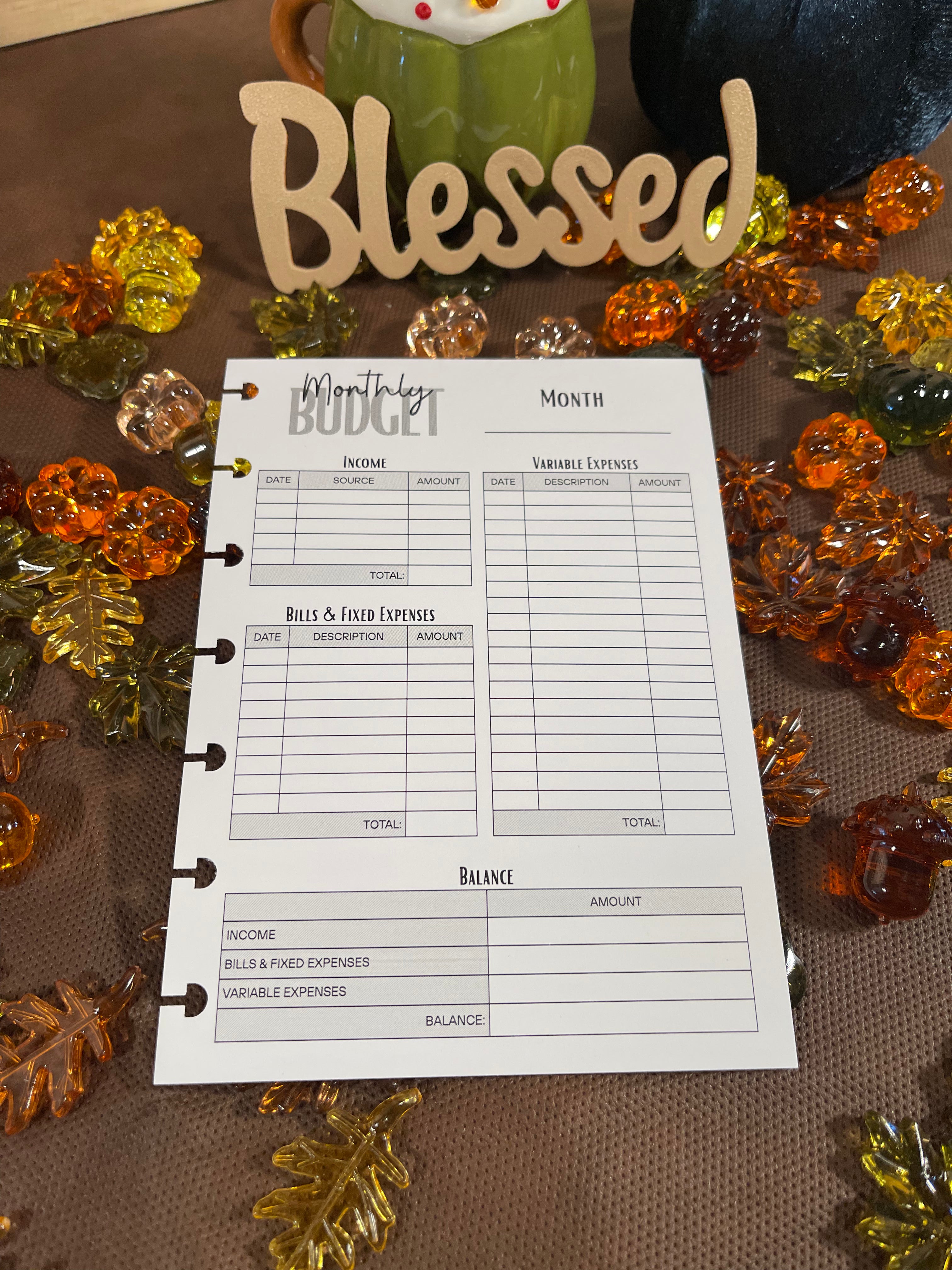 Kindness Kreatures Journal Refill – Monthly Planning Insert Pack